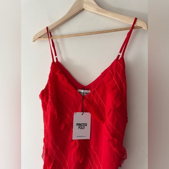 NEW!! Princess Polly Lars Red Maxi Dress - STUNNING! - Picture 4 of 11